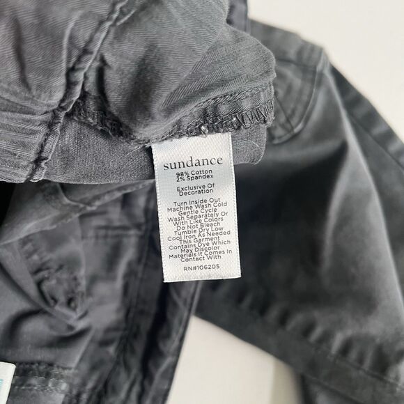 Sundance Catalog Embroidered Cargo Pants Carbon Gray Womens Size 16 - Picture 6 of 6